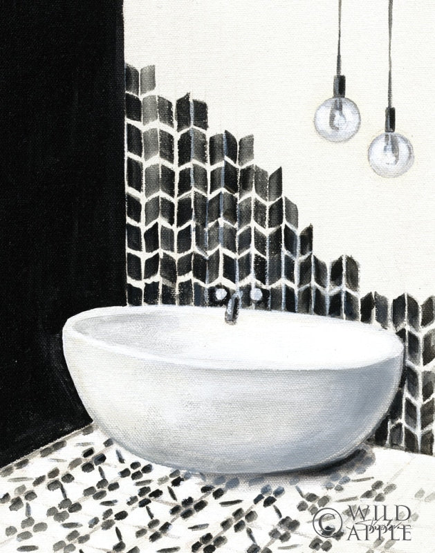 Reproduction of Bathroom Patterns I by Silvia Vassileva - Wall Decor Art