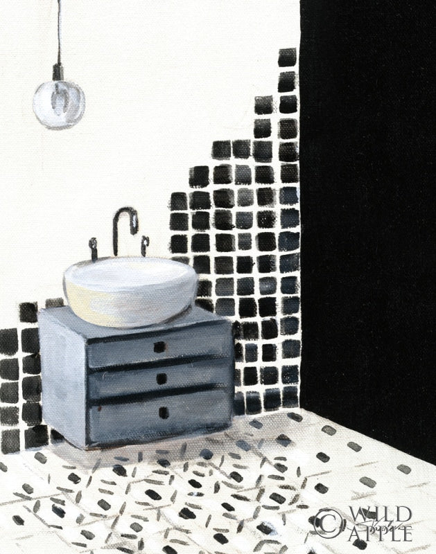 Reproduction of Bathroom Patterns II by Silvia Vassileva - Wall Decor Art