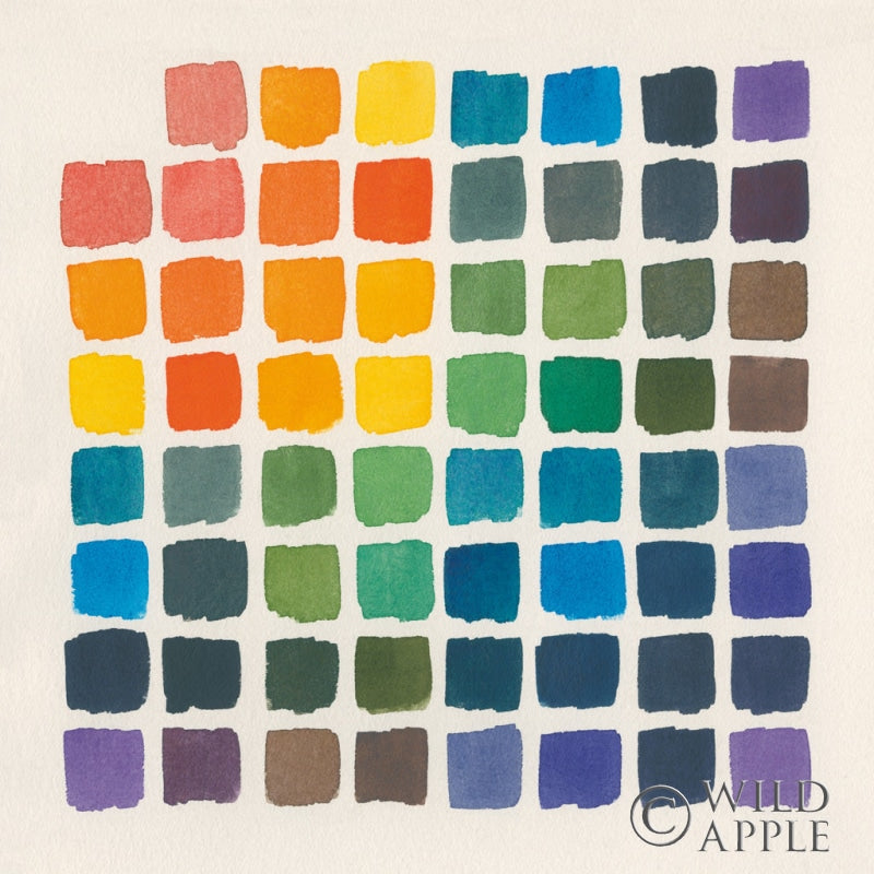 Reproduction of Color Chart by Wild Apple Portfolio - Wall Decor Art