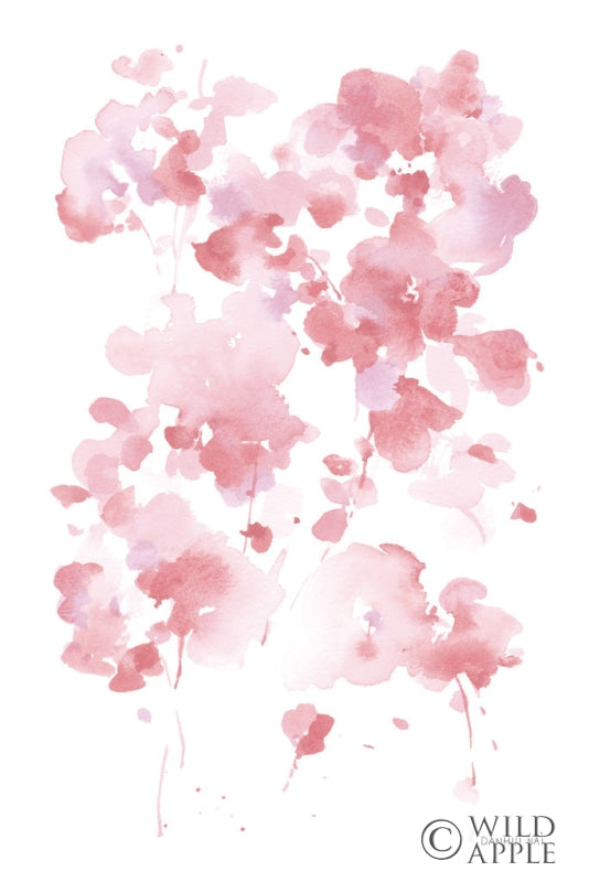 Reproduction of Cascading Petals I Pink by Danhui Nai - Wall Decor Art