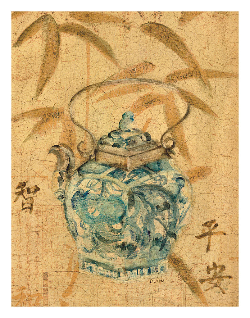 Reproduction of Asian Teapot II by Cheri Blum - Wall Decor Art