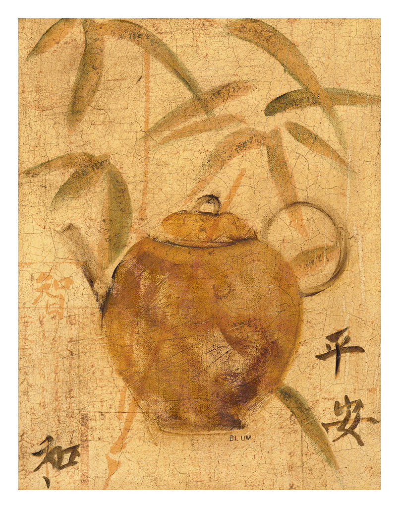 Reproduction of Asian Teapot IV by Cheri Blum - Wall Decor Art