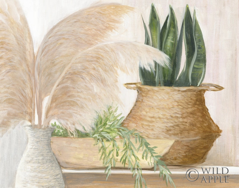 Reproduction of Grasses and Greens by Julia Purinton - Wall Decor Art