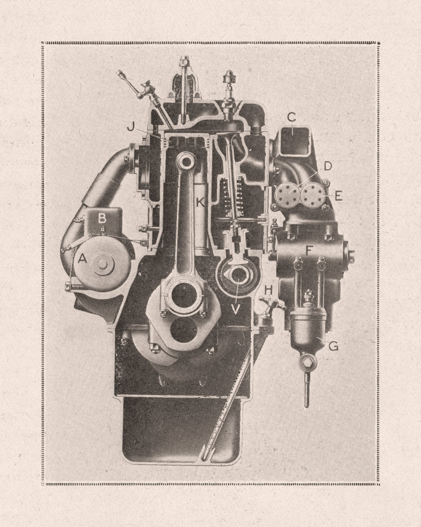 Reproduction of French Engine I by Wild Apple Portfolio - Wall Decor Art