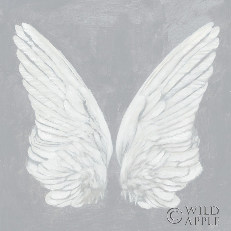 Reproduction of Wings I on Gray by James Wiens - Wall Decor Art