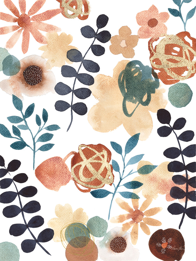 Reproduction of Garden Dance VI Blue by Laura Horn - Wall Decor Art