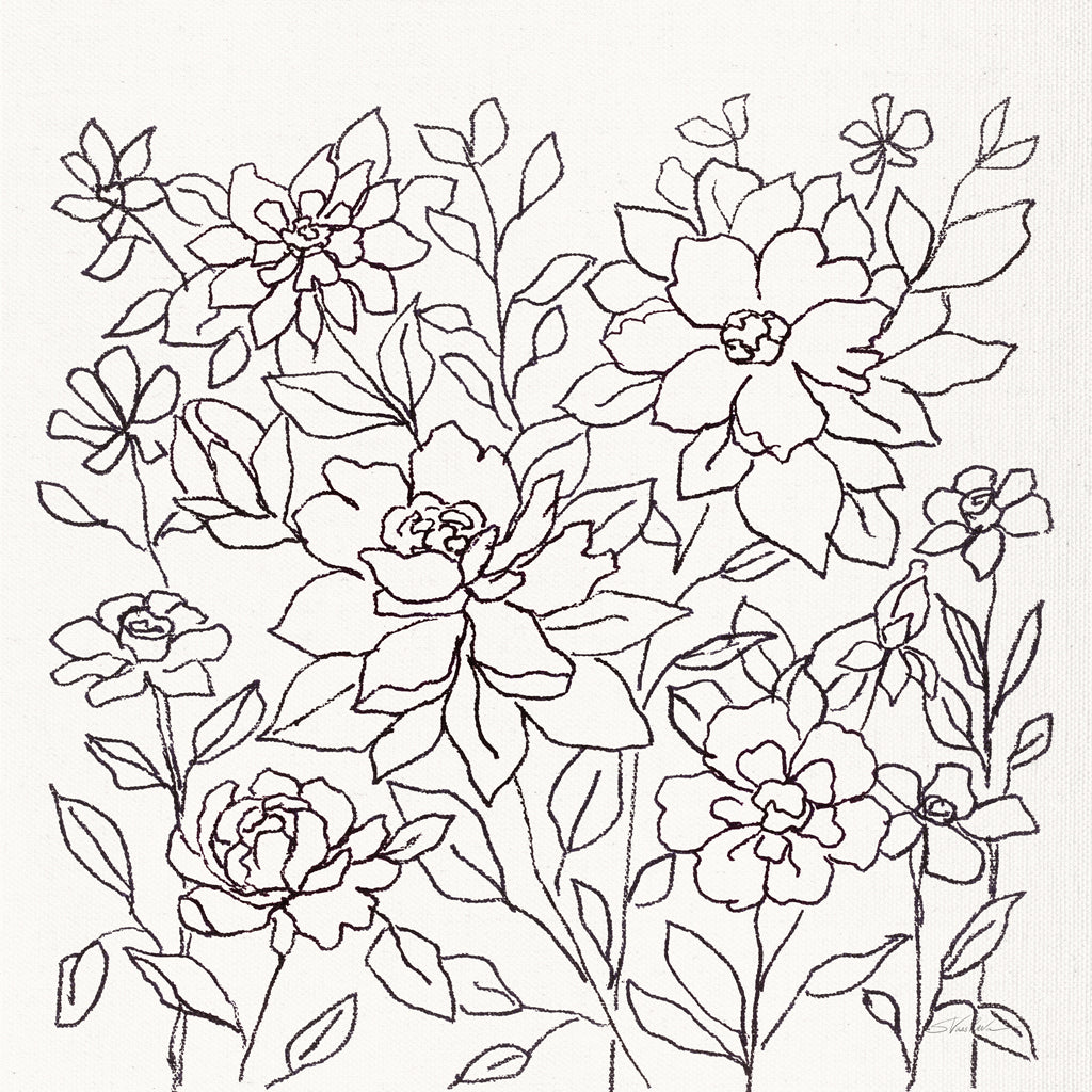 Reproduction of Flower Lace I by Silvia Vassileva - Wall Decor Art