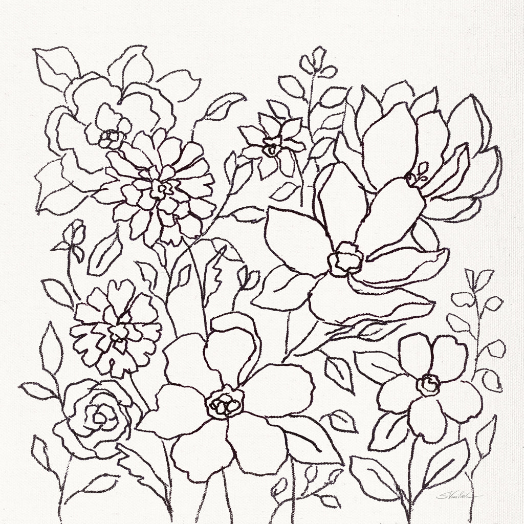 Reproduction of Flower Lace II by Silvia Vassileva - Wall Decor Art