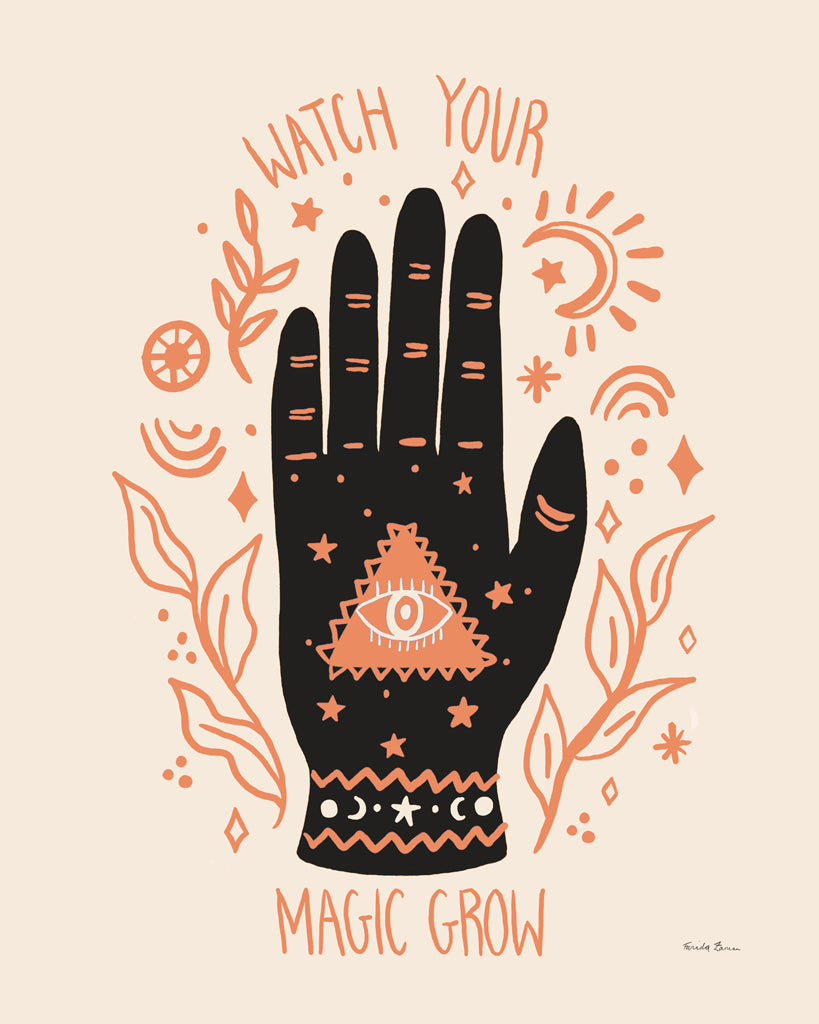 Reproduction of Palm Reading II Neutral by Farida Zaman - Wall Decor Art