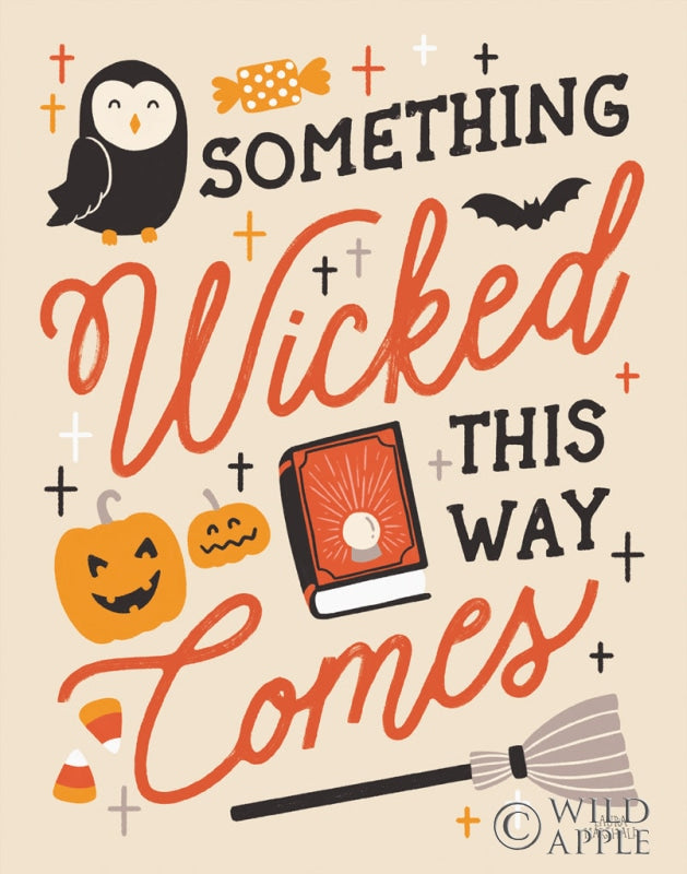 Reproduction of Trick or Treat IV with Black by Laura Marshall - Wall Decor Art