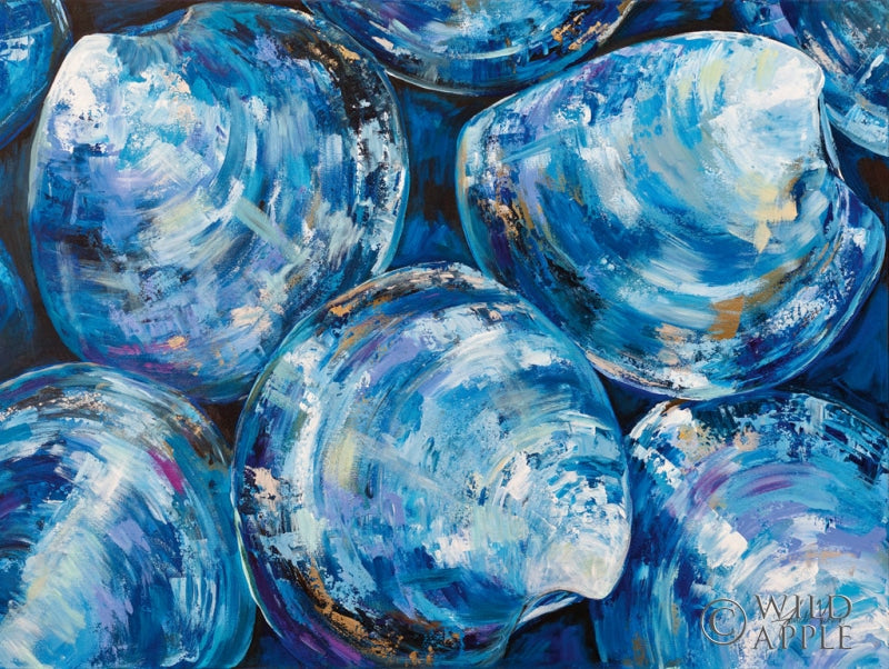 Reproduction of Group of Quahogs by Jeanette Vertentes - Wall Decor Art