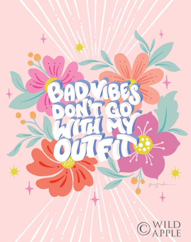 Reproduction of Bad Vibes I by Gia Graham - Wall Decor Art