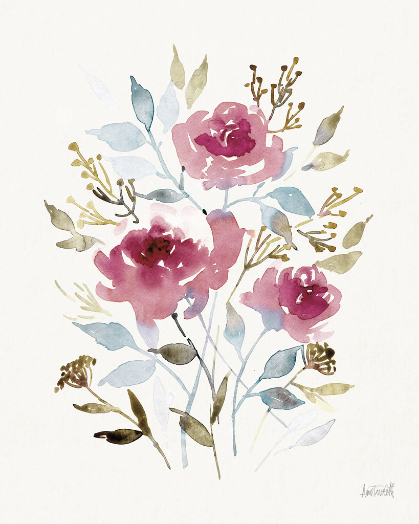Reproduction of Soft Bouquet II by Anne Tavoletti - Wall Decor Art