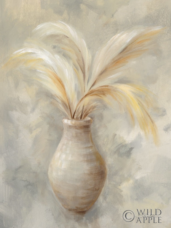 Reproduction of Vase of Grasses I by Silvia Vassileva - Wall Decor Art