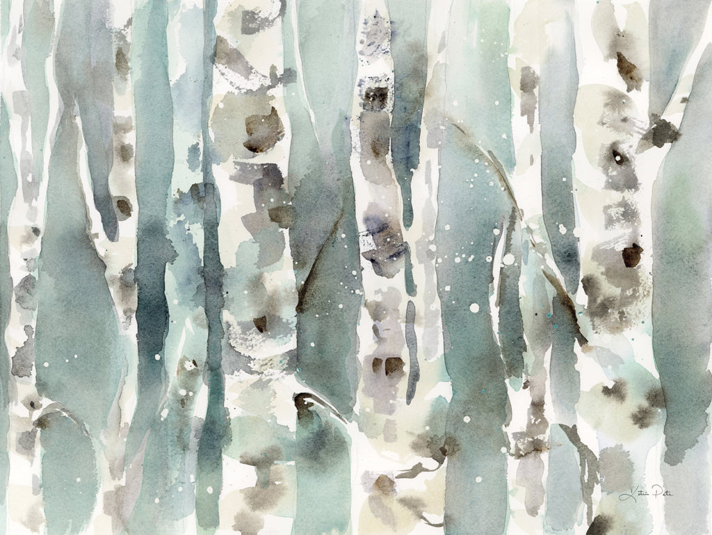 Reproduction of Winter Birches by Katrina Pete - Wall Decor Art