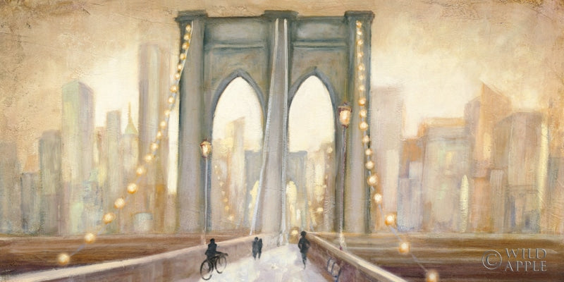 Reproduction of Bridge to New York Dusk by Julia Purinton - Wall Decor Art