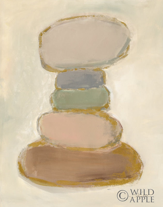 Reproduction of Stacked Pebbles by Silvia Vassileva - Wall Decor Art