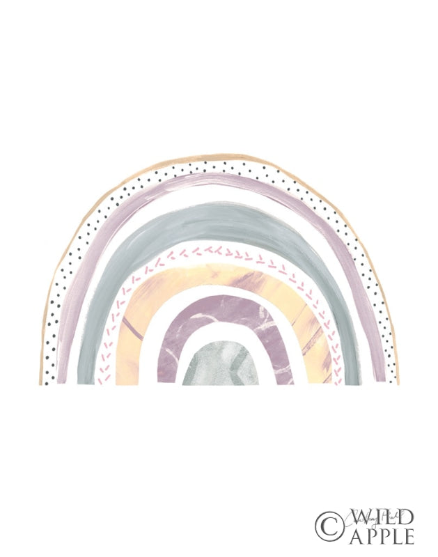 Reproduction of Boho Rainbow IX Purple by Courtney Prahl - Wall Decor Art