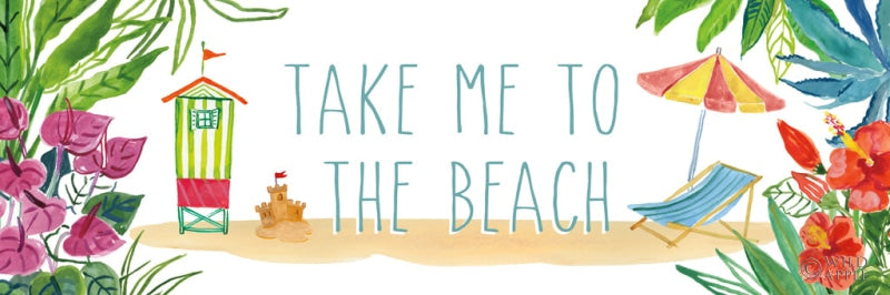 Reproduction of Tropical Home XII on White by Farida Zaman - Wall Decor Art