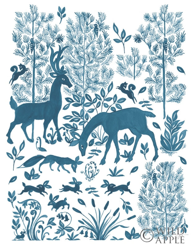 Reproduction of Forest Life Otomi by Miranda Thomas - Wall Decor Art