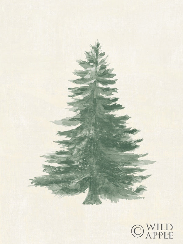 Reproduction of Floursack Holiday Bright III Tree Plain by Danhui Nai - Wall Decor Art