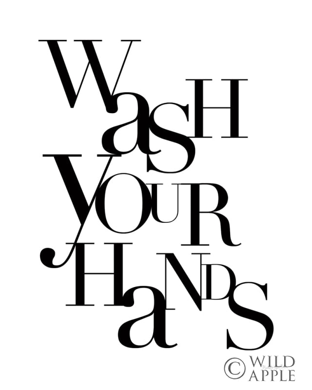 Reproduction of Wash Your Hands by Mercedes Lopez Charro - Wall Decor Art