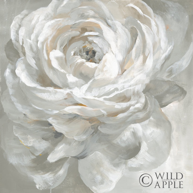 Reproduction of White Rose by Danhui Nai - Wall Decor Art