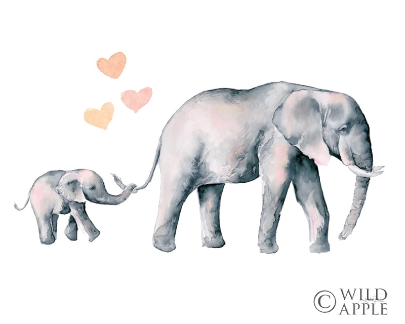 Reproduction of Elephant Love by Katrina Pete - Wall Decor Art