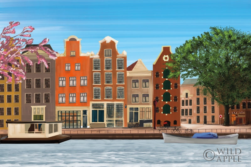 Reproduction of Amsterdam by Omar Escalante - Wall Decor Art