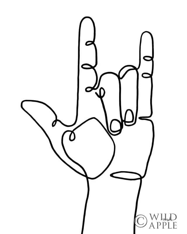 Reproduction of Love Sign by Moira Hershey - Wall Decor Art