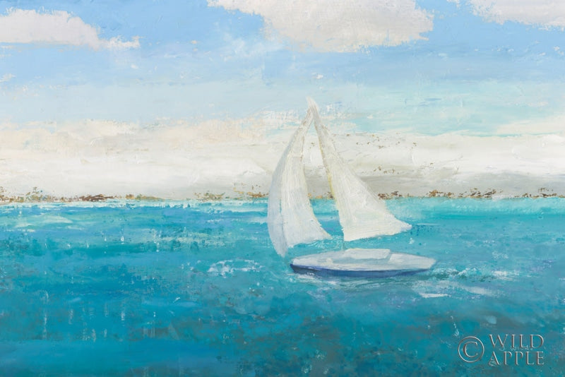 Reproduction of Sailing Into the Blue by James Wiens - Wall Decor Art