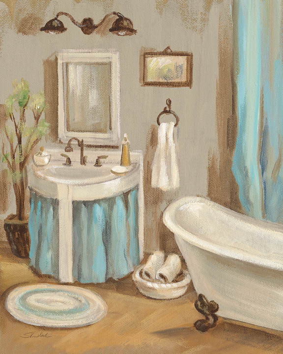 Reproduction of Serene Bath II by Silvia Vassileva - Wall Decor Art