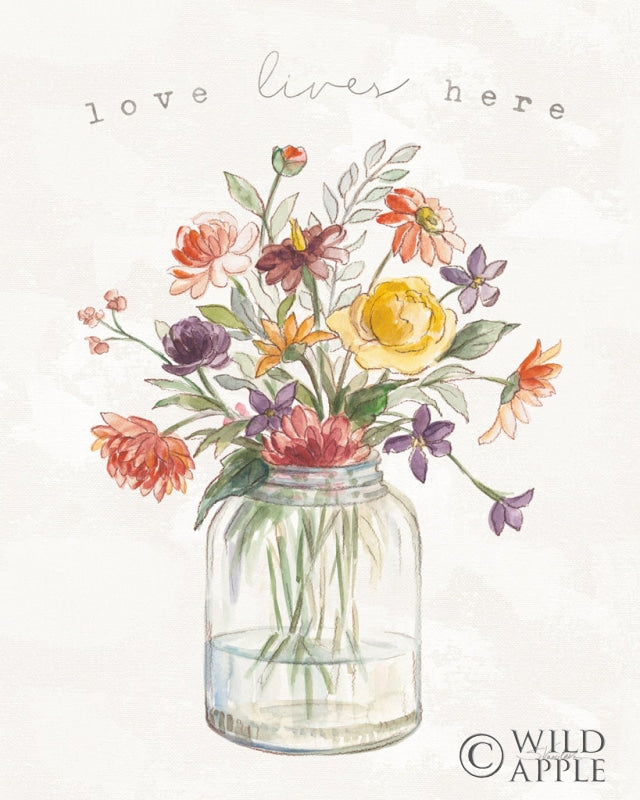 Reproduction of August Blooms II by Silvia Vassileva - Wall Decor Art