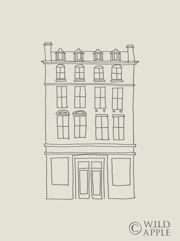 Reproduction of Buildings of London II by Avery Tillmon - Wall Decor Art