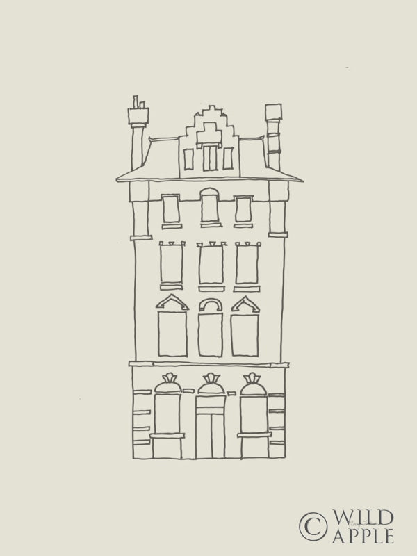 Reproduction of Buildings of London III by Avery Tillmon - Wall Decor Art