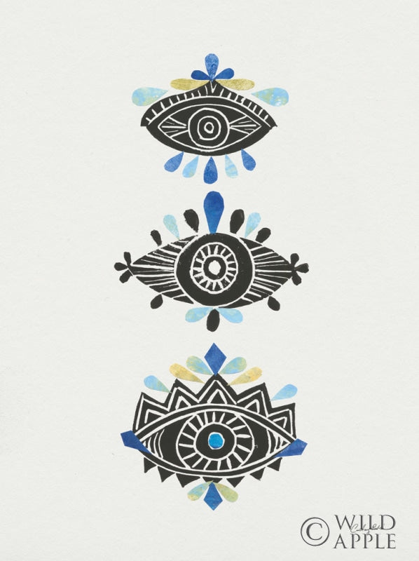 Reproduction of Evil Eye I Collage by Courtney Prahl - Wall Decor Art