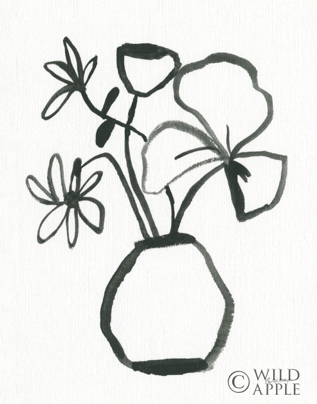 Reproduction of Floral Sketch II by Pamela Munger - Wall Decor Art