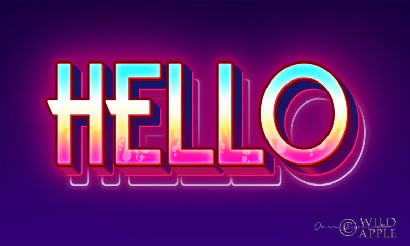 Reproduction of Hello by Omar Escalante - Wall Decor Art