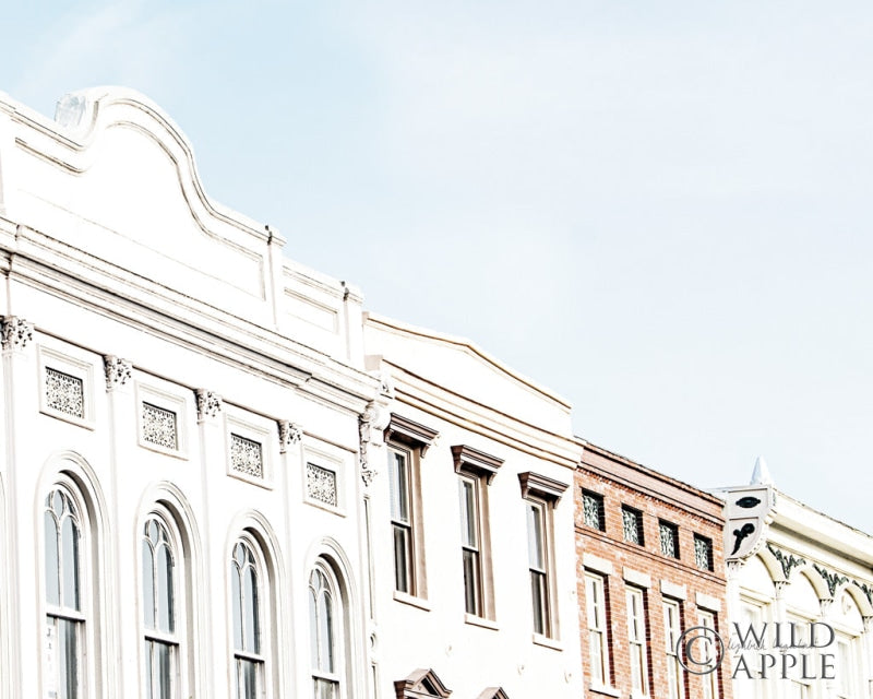 Reproduction of Row Houses by Elizabeth Urquhart - Wall Decor Art