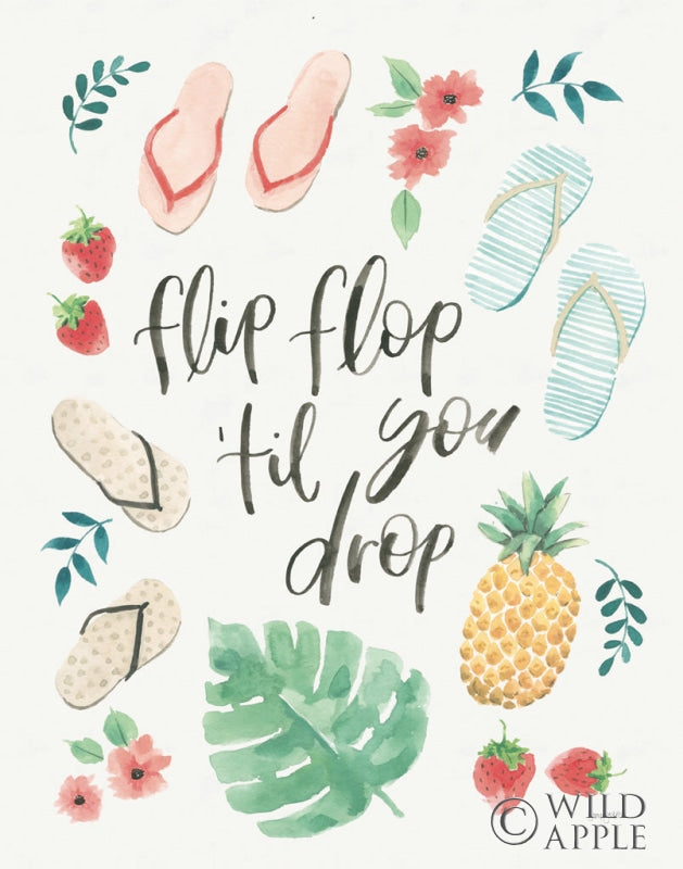 Reproduction of Lifes a Beach II by Jenaya Jackson - Wall Decor Art