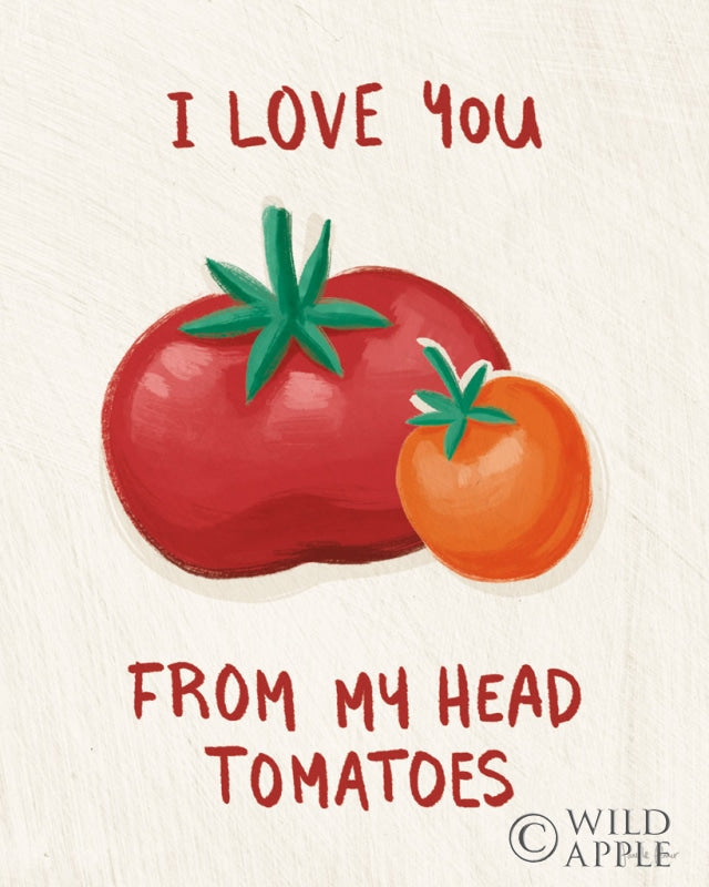 Reproduction of Tomato Toss I by Janelle Penner - Wall Decor Art