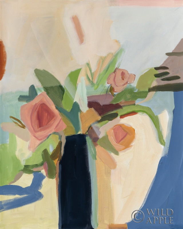 Reproduction of Black Vase by Pamela Munger - Wall Decor Art