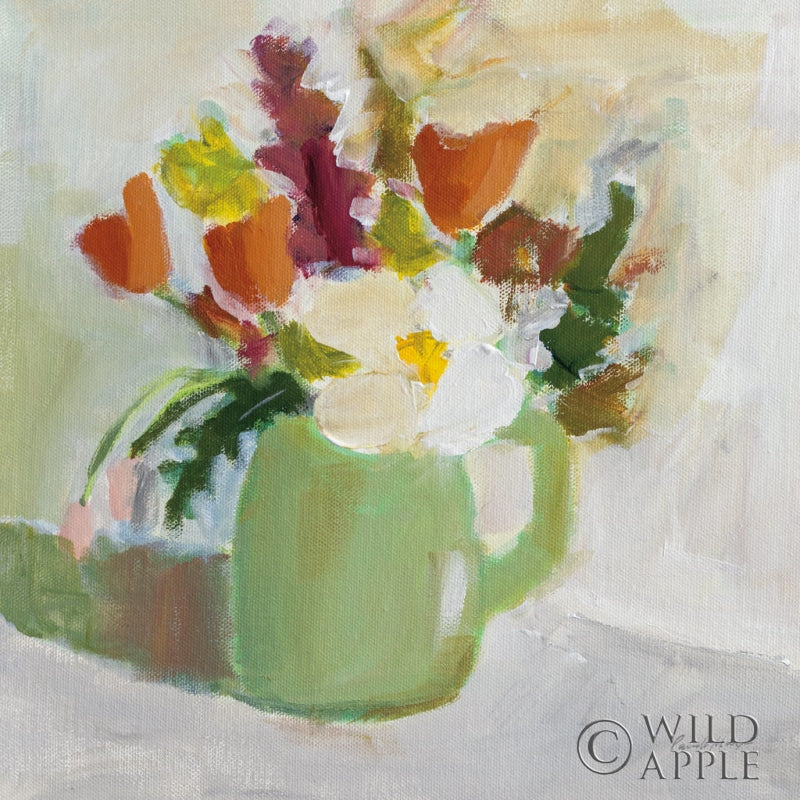 Reproduction of Spring in a Green Pitcher by Pamela Munger - Wall Decor Art