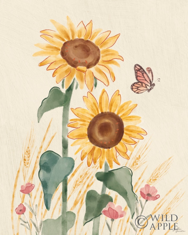 Reproduction of Sunflower Season VIII Bright by Janelle Penner - Wall Decor Art