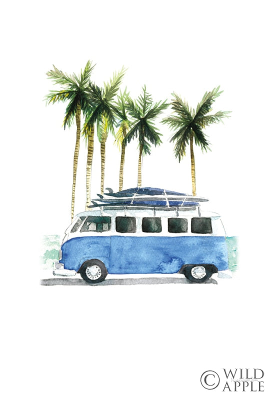 Reproduction of Surf Days II No Words Crop by Mercedes Lopez Charro - Wall Decor Art