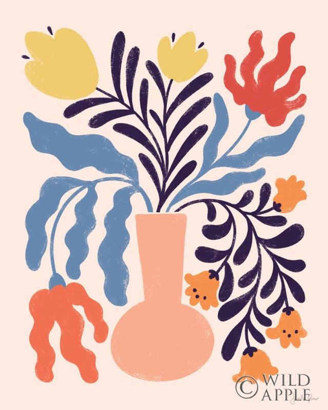 Reproduction of Mid Mod Floral I by Janelle Penner - Wall Decor Art