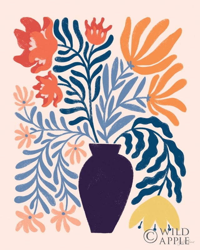 Reproduction of Mid Mod Floral II by Janelle Penner - Wall Decor Art