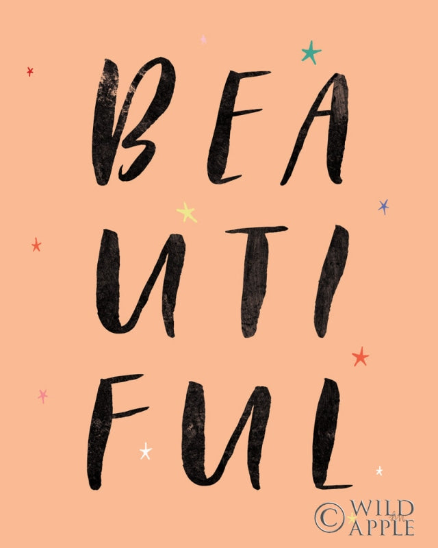 Reproduction of Colorful Bold Words II by Laura Marshall - Wall Decor Art