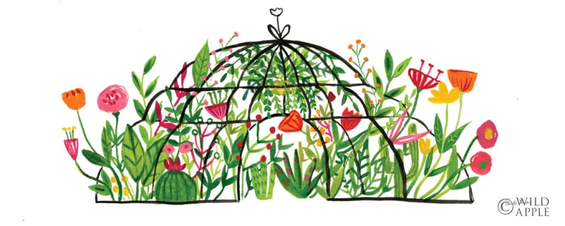 Reproduction of Greenhouse Blooming I by Farida Zaman - Wall Decor Art