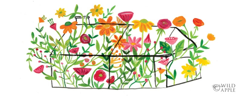 Reproduction of Greenhouse Blooming II by Farida Zaman - Wall Decor Art